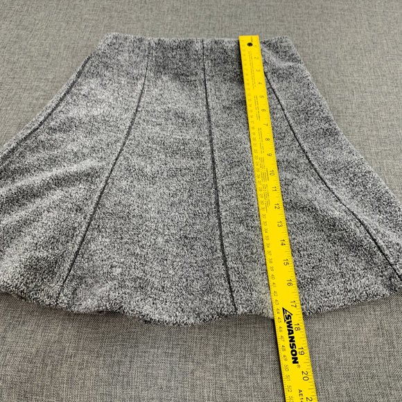 Loft Gray Fleece Mini Skirt Elastic Waist XSP Above Knee Soft‎ Comfort - Picture 5 of 13